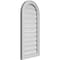 Ekena Millwork Round Top Surface Mount PVC Gable Vent: Functional, w/ 2"W x 1-1/2"P Brickmould Frame, 16"W x 34"H GVPRT16X3402SF - alternate 5